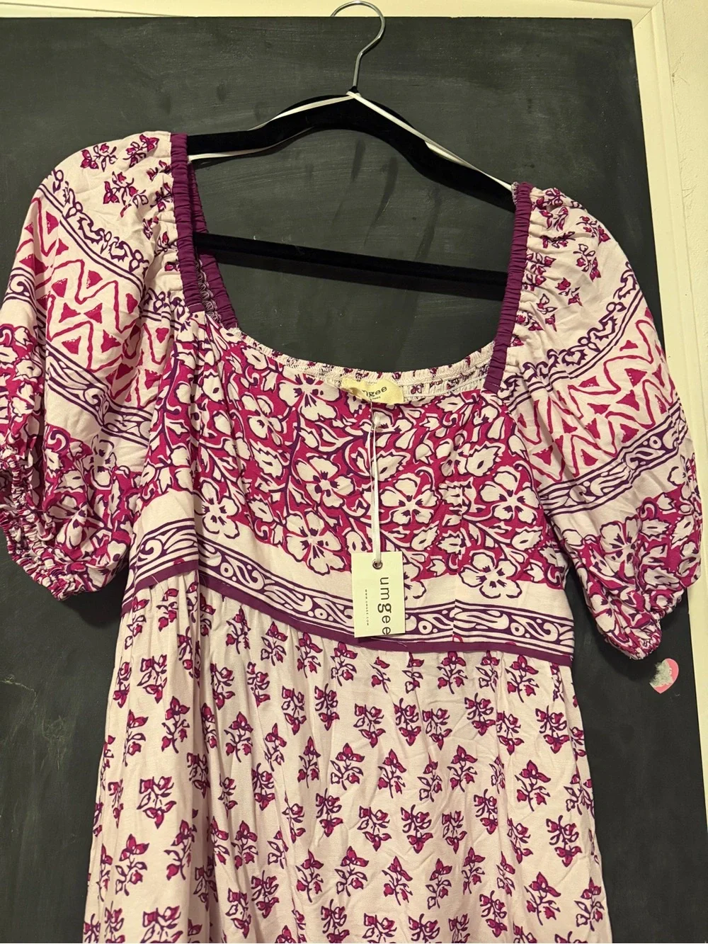 Women’s Purple Floral Boho Dress Size Small by UMGEE